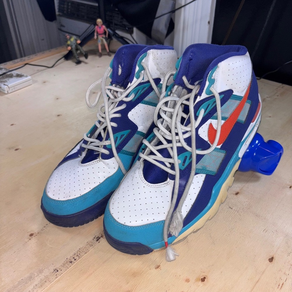 Nike Air Trainer SC High Miami Dolphins CW6023-401 Mens 10 Shoes Restoration